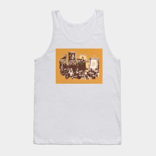 Banksy Morons Artwork Tank Top